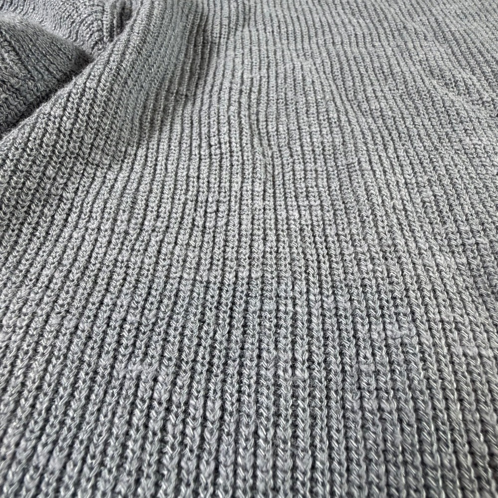 Free People FP beach Malibu Slouchy Oversized Gray Sweater Ribbed Size M Boho - Picture 11 of 16